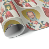 Das Wrapping Paper von St. Nicholas Geschenkpapier (Rolleneckpunkt)