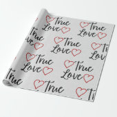 Das Wrapping Paper von True Love Black Glitzer Geschenkpapier (Ungerollt)