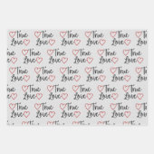 Das Wrapping Paper von True Love Black Glitzer Geschenkpapier Set (Vorderseite 3)