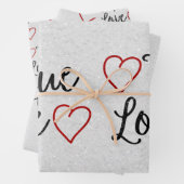 Das Wrapping Paper von True Love Black Glitzer Geschenkpapier Set (Beispiel)