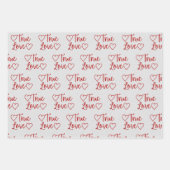 Das Wrapping Paper von True Love Red Glitzer Geschenkpapier Set (Vorderseite 3)