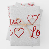 Das Wrapping Paper von True Love Red Glitzer Geschenkpapier Set (Beispiel)