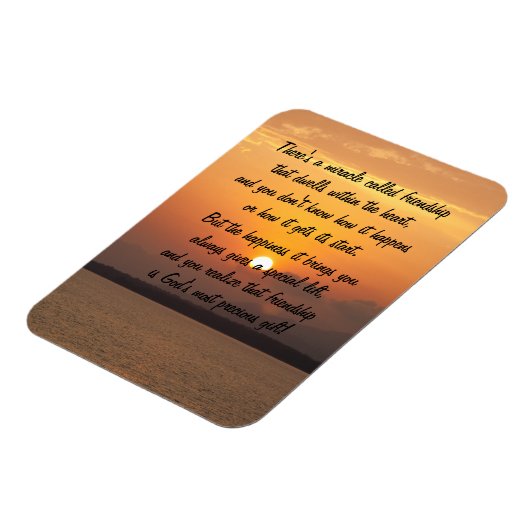 Das Wunder der Freundschaft Gedicht Magnet (Linke Seite)