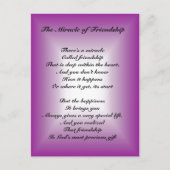 Das Wunder der Freundschaft Postkarte (Vorderseite)