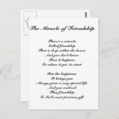 Das Wunder der Freundschaft Postkarte (Vorne/Hinten)