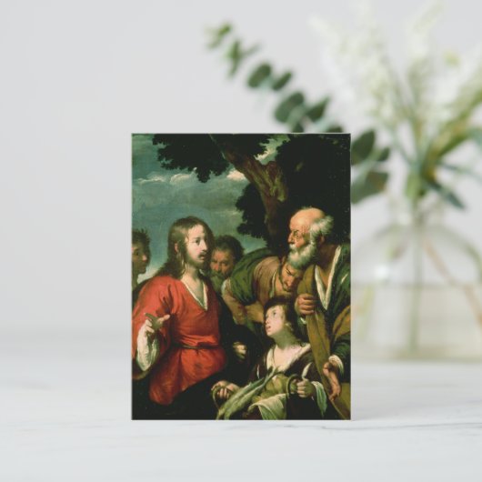 Das Wunder der Liebe und der Fische, c.1630 Postkarte (Stehend Vorderseite)