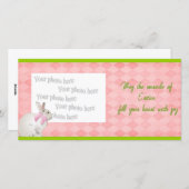 Das Wunder der Osterzeit Feiertagskarte (Vorne/Hinten)