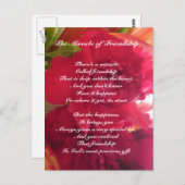 Das Wunder der Postkarte der Freundschaft (Vorne/Hinten)