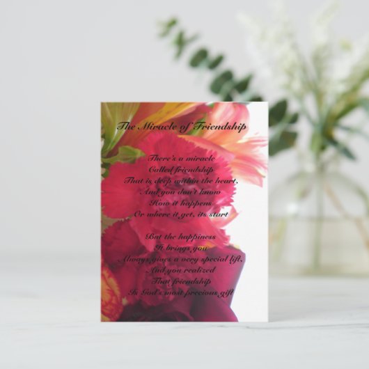 Das Wunder der Postkarte der Freundschaft (Stehend Vorderseite)