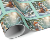 Das Wunder der Schnee-Blasen-Verpackung Geschenkpapier (Rolleneckpunkt)
