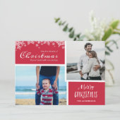 Das Wunder des 2. Fotos Feiertagskarte (Stehend Vorderseite)