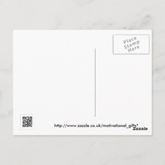 Das Wunder des Freundschaftsgedichts Postcard Postkarte (Rückseite)