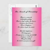 Das Wunder des Freundschaftsgedichts Postcard Postkarte (Vorne/Hinten)
