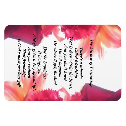 Das Wunder des Freundschaftsmagneten Magnet (Horizontal)