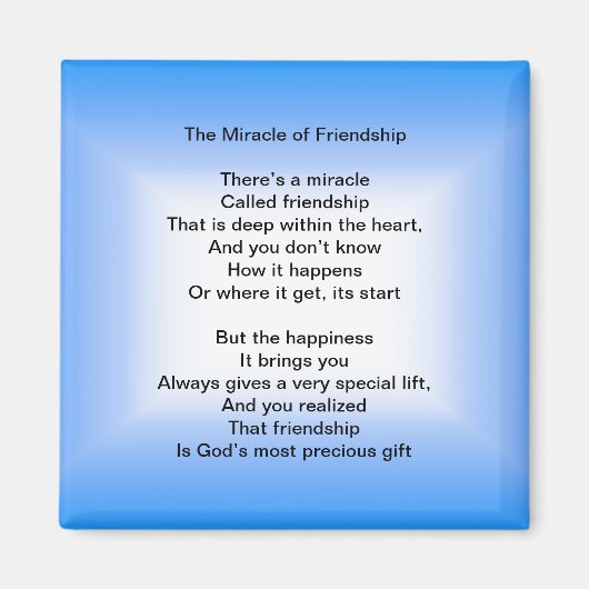 Das Wunder des Freundschaftsmagneten Magnet (Vorne)