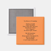 Das Wunder des Freundschaftsmagneten Magnet (Vorderseite/Rückseite)