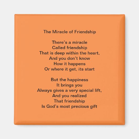 Das Wunder des Freundschaftsmagneten Magnet (Vorne)