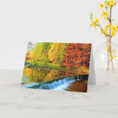 DAS WUNDER DES HERBSTES KARTE (Gelbe Blume)