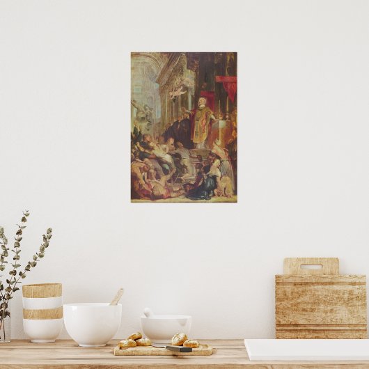 Das Wunder des hl. Ignatius Poster (Küche)