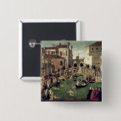 Das Wunder des Kreuzes auf San- Lorenzobrücke Button (Vorne & Hinten)