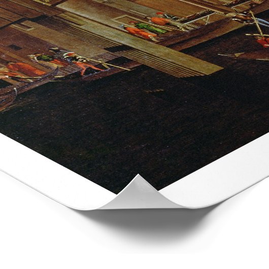 Das Wunder des Relikts des Heiligen Kreuzes, Detai Poster (Ecke)