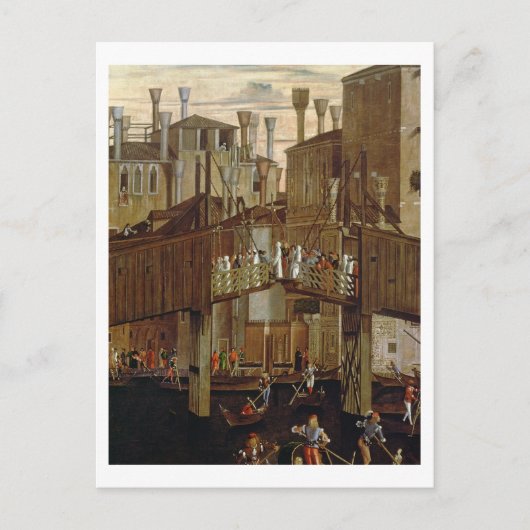 Das Wunder des Relikts des Heiligen Kreuzes, Detai Postkarte (Vorderseite)