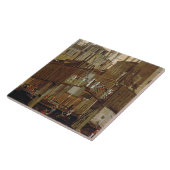 Das Wunder des Relikts des heiligen Kreuzes, Fliese (Seite)