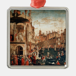 Das Wunder des Relikts des wahren Kreuzes Ornament Aus Metall