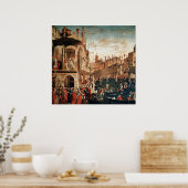 Das Wunder des Relikts des Wahren Kreuzes Poster (Küche)