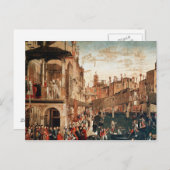 Das Wunder des Relikts des Wahren Kreuzes Postkarte (Vorne/Hinten)