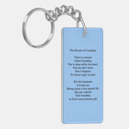 Das Wunder des Schlüsselanhänger (Vorderseite links)