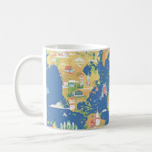 Das Wunder einer seltsamen Welt Kaffeetasse (Links)