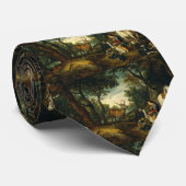 Das Wunder von Saint Hubert von Peter Paul Rubens Krawatte (Gerollt)