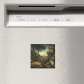 Das Wunder von Saint Hubert von Peter Paul Rubens Magnet (In Situ (Geschirrspüler))