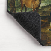 Das Wunder von Saint Hubert von Peter Paul Rubens Mousepad (Ecke)