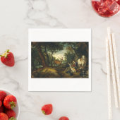 Das Wunder von Saint Hubert von Peter Paul Rubens Serviette (Beispiel)