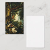 Das Wunder von Saint Hubert von Peter Paul Rubens Visitenkarte (Vorne/Hinten)