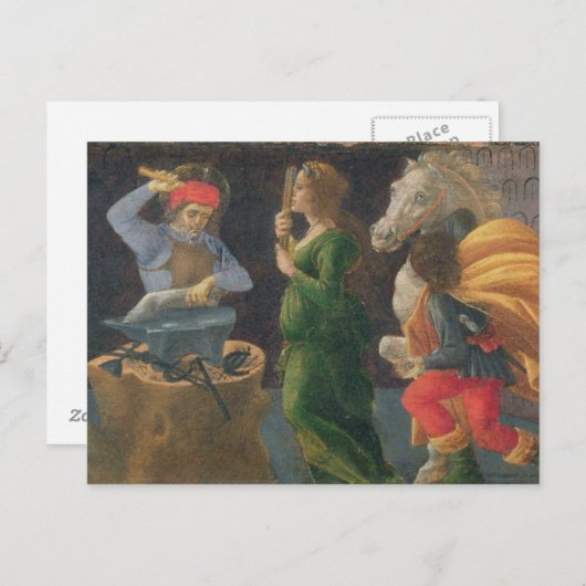 Das Wunder von St. Eligius, Predella-Tafel aus dem Postkarte (Vorne/Hinten)