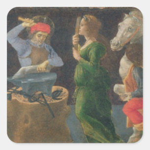 Das Wunder von St. Eligius, Predella-Tafel aus dem Quadratischer Aufkleber