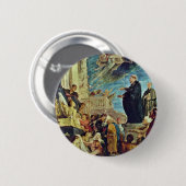 Das Wunder von St Francis Xavier durch Rubens Button (Vorne & Hinten)