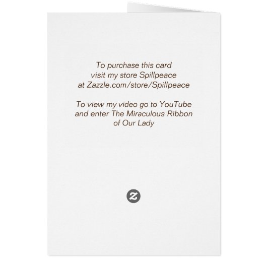 Das wunderbare Band unserer Frau (Hinten)