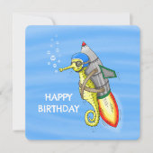 Das wunderbare Gelbe RaketenSeepferd (Vorderseite)