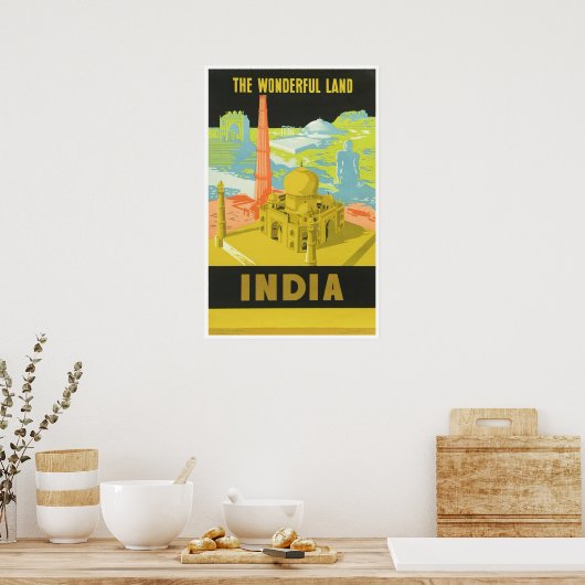 Das wunderbare Land: Indien Poster (Küche)