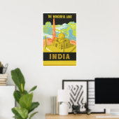 Das wunderbare Land: Indien Poster (Heimbüro)