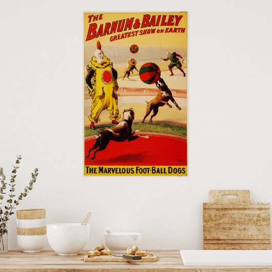 Das wunderbare Poster der Foot Ball Hunde (Küche)