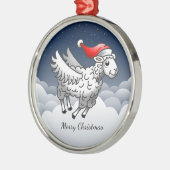 Das wunderbare Weihnachtslamm Ornament Aus Metall (Links)