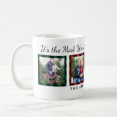 Das wunderbarste Karierte Weihnachtsfest-Foto der  Kaffeetasse (Links)