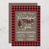 Das wunderbarste Weihnachtsfest-Party Einladung (Vorne/Hinten)