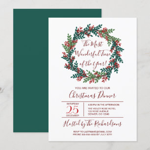Das wunderbarste Weihnachtsfest-Party Einladung