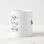 Das wunderbarste Zeit/Weihnachts-Zitat /Tasse Jumbo-Tasse (Vorderseite)